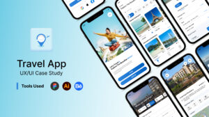 Travel APP Case Study. UI/UX Design in Figma